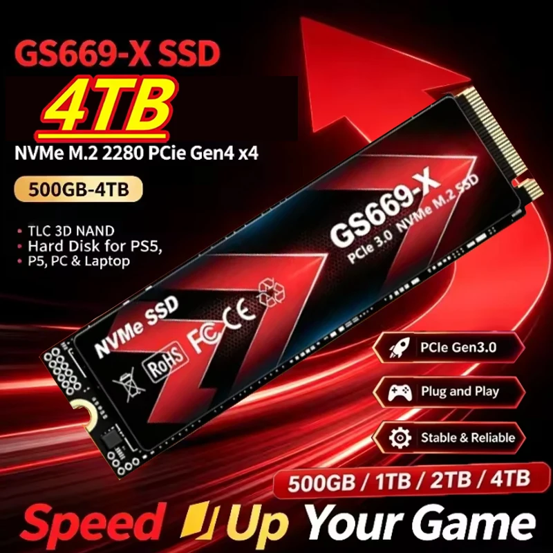Ssd 500Gb - GS669-X, твердотельный накопитель M.2 NVMe SSD,