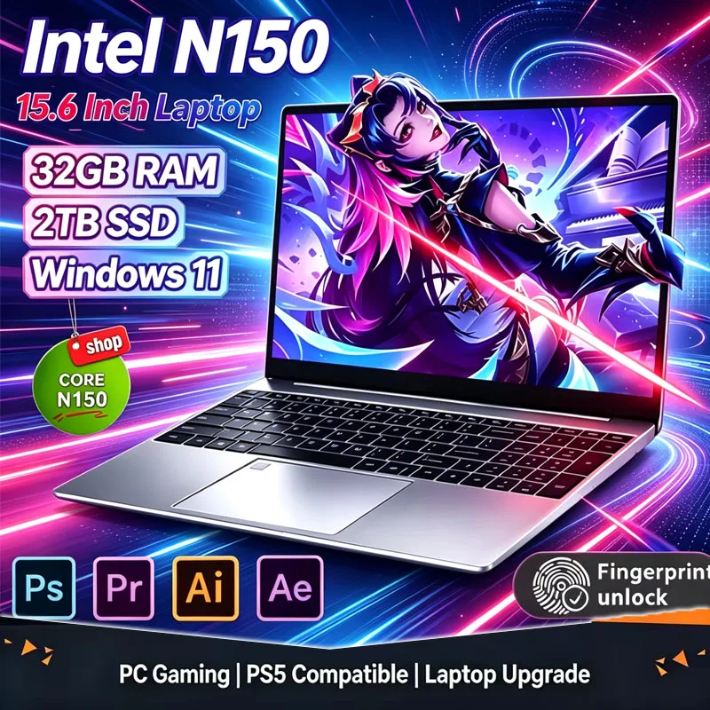 Ssd 1Tb - Новый ноутбук 2026 года, 15,6 дюйма,