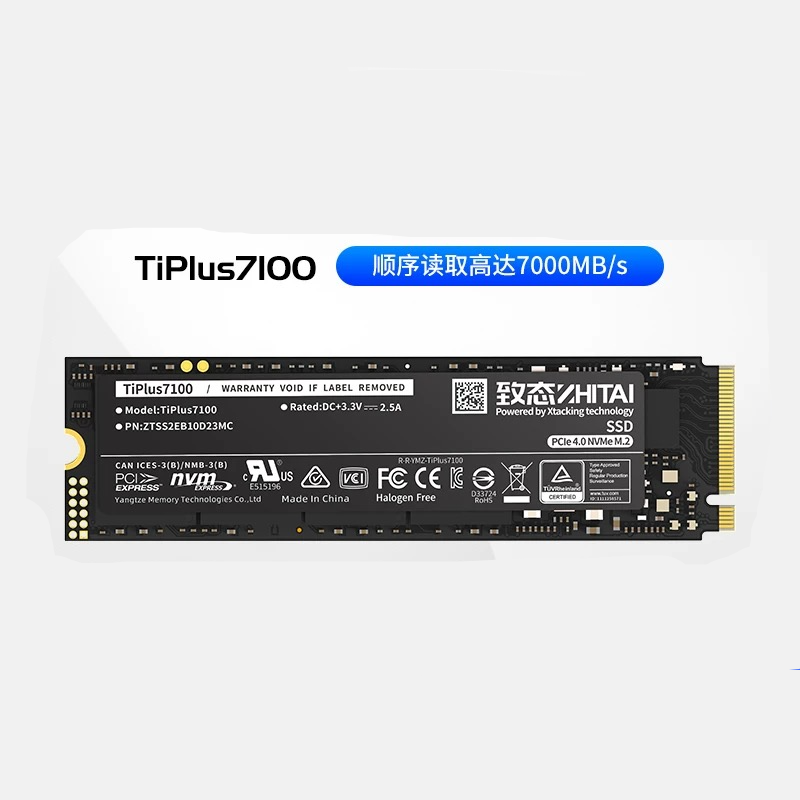 Ssd 1Tb - Твердотельный накопитель ZHITAI TiPlus7100 SSD M.2