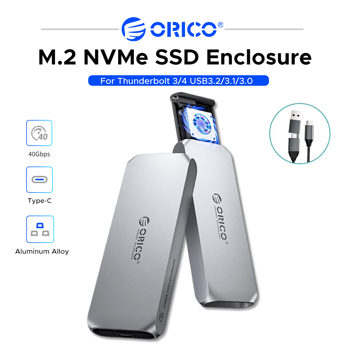 ORICO USB4, корпус для твердот – обзор и цена Usb4 40Gbps External Ssd 8Tb