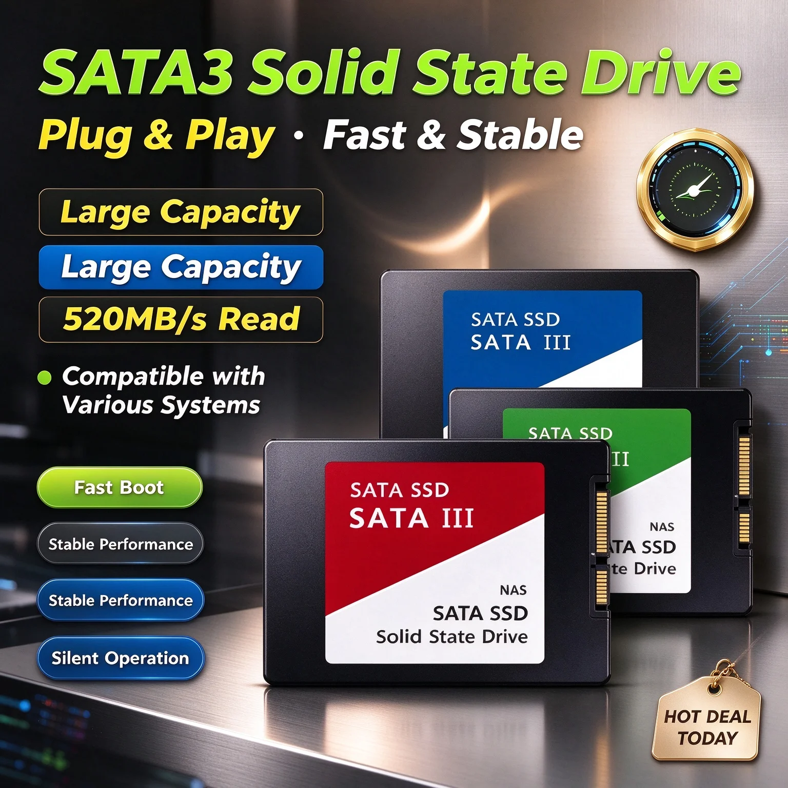 2026 Оригинальный новый SATA3  – обзор и цена Ssd 500Gb