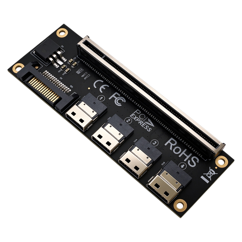 Карта-адаптер PCIe 4.0 X16 с 4 – обзор и цена Memory Card Ssd